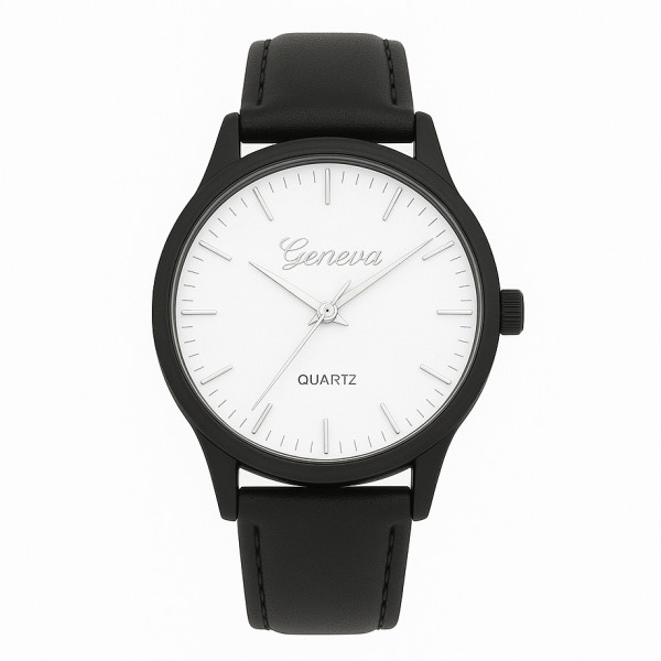 Годинник Geneva 0204 Black-White