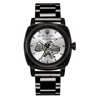 Годинник наручний Awarder 021-3D  Де би не був Black-White Steel