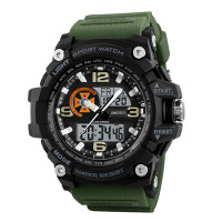 Годинник наручний Awarder 012 ДСНС Чорні з зеленим + Коробка.