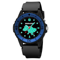Годинник наручний Awarder 031 Ukraine Black-Blue