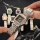 Cartier Rose Gold-Silver-Brown 29x31 Rep