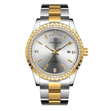 Forsining 6919 Silver-Gold-White Steel