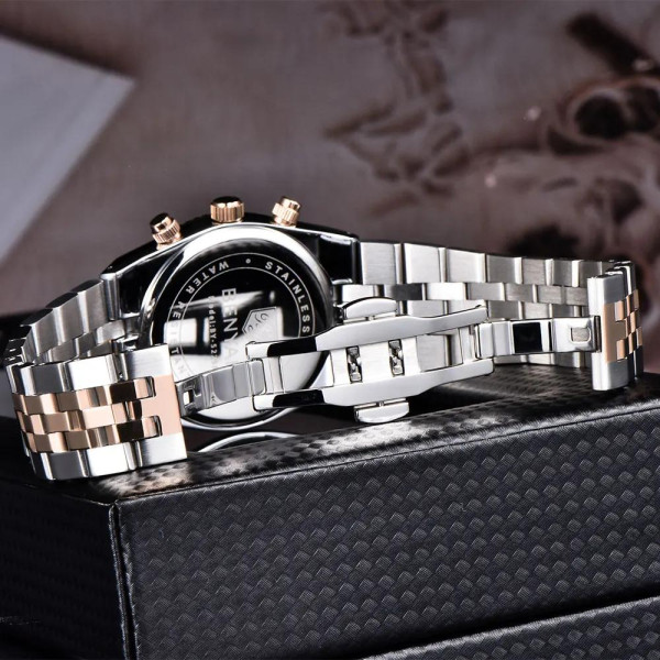 Benyar BY-5225 Silver-Rose Gold-Black