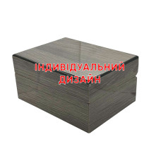 Коробка для часов деревянная Grade серая индивидуальный дизайн