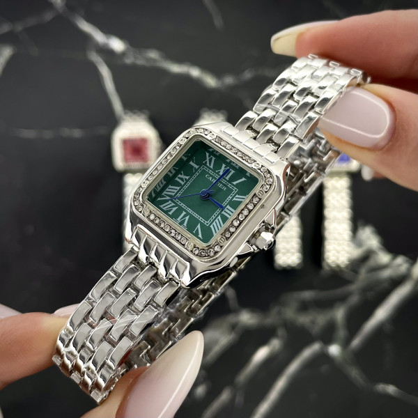 Cartier Silver-Green 29x31 Rep