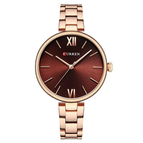 Curren 9017 Rose Gold-Red