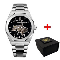 Годинник наручний Awarder Octagon Де би не був Silver-Black