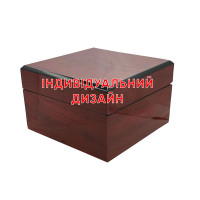 Коробка для годинника деревʼяна Premium червоне дерево Індивідуальний дизайн