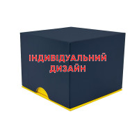 Коробочка для годинника Soft-Touch Black Blue-Yellow Індивідуальний дизайн