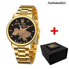 Годинник наручний Awarder 022 Gold-Black Automatics Metall Не Забуду Дім