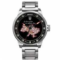 Годинник наручний Awarder 058 Де би не був Silver-Black Steel