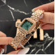 Cartier Rose Gold-Green 29x31 Rep
