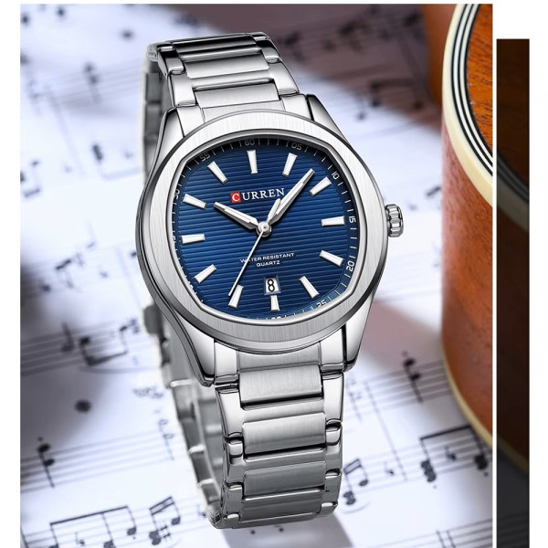 Curren 8474 Silver-Blue