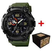 Годинник наручний Awarder 002AGUASI Тризуб срібло Зелені + Коробка.