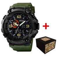 Годинник наручний Awarder 002AGUAGD Тризуб золото Зелені + Коробка.