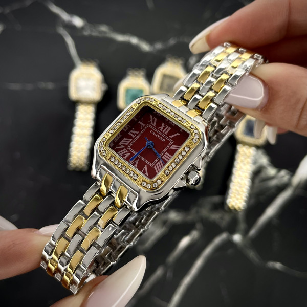 Cartier Silver-Gold-Red 29x31 Rep