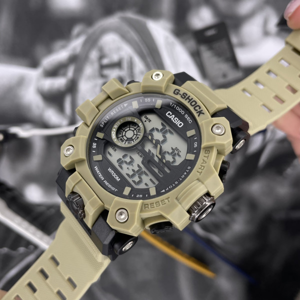 Casio 1990 Khaki-Black-Khaki Rep