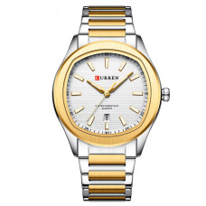Curren 8474 Silver-Gold-White