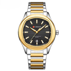 Curren 8474 Silver-Gold-Black