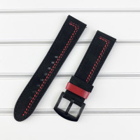 Ремінець для годинника Modfit 22 мм Black-Red STOPPED