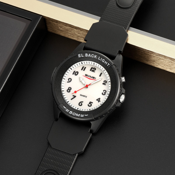 Skmei 2433BKWT-AC Black-White Namber