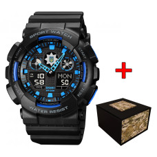 Годинник наручний Patriot 007 Black-Blue Police UA + Коробка.