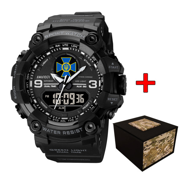 Годинник наручний Awarder 001 СБУ Black