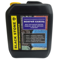 Глубокопроникающая пропитка Black Stone мокрый камень 5 л с тонировочным эффектом