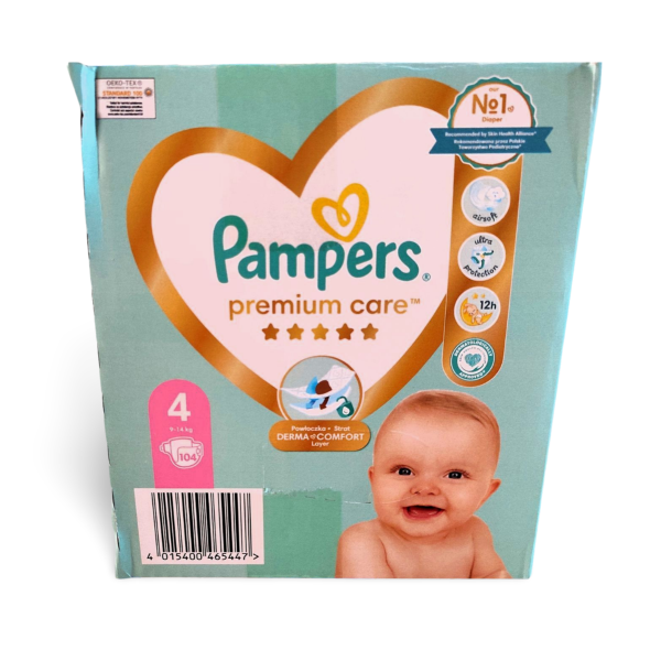 Подгузники Pampers Premium Care 4 (9-14 кг) 104 шт., 4015400465447