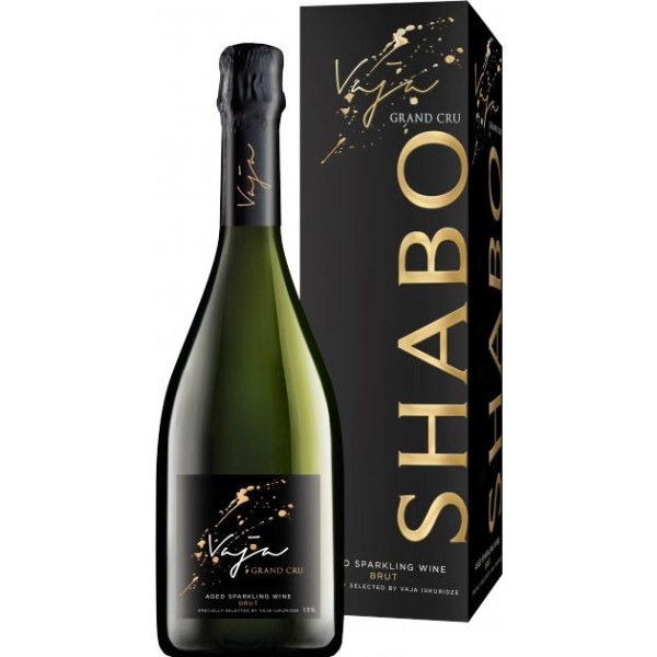 Вино игристое Shabo VAJA GRAND CRU брют белое 0.75 л 13.0%, 4820070405040, ООО «Промышленно-торговая компания Шабо»