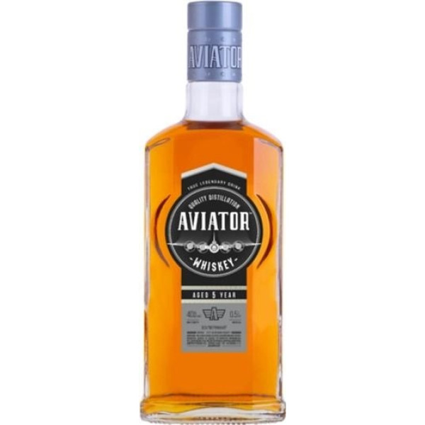 Виски Выдержанный Aviator 0.5 л 40%, 4820136353483