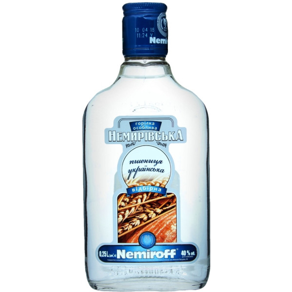 Горілка Nemiroff Пшениця українська добірна плоска 0.25 л 40%