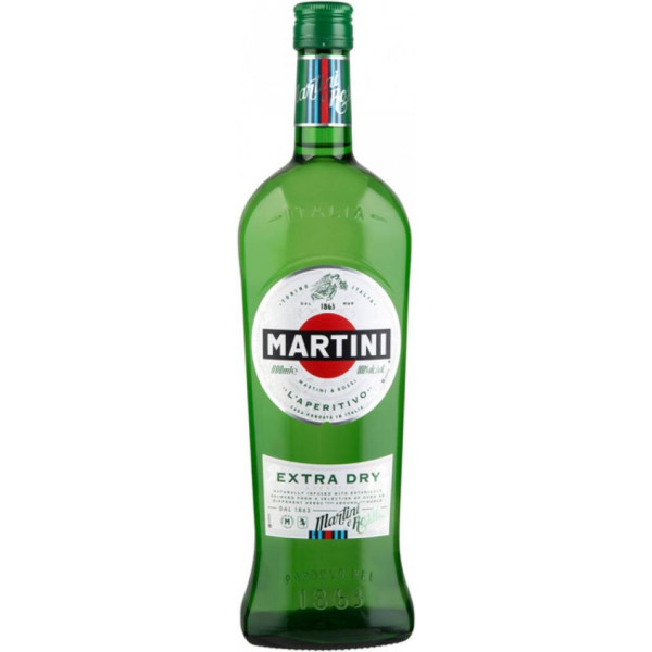 Вермут Martini Extra Dry сухой 1 л 18%, 5010677935005, Martini