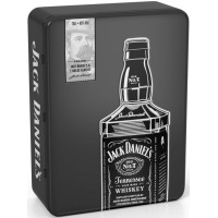 Теннессі Віскі Jack Daniel's 0.7 л в металевій коробці + 2 стакани