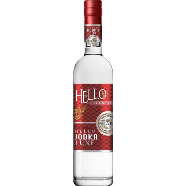 Водка Shabo Hello Vodka Luxe 0.5 л 40%, 4820070404081, ООО «Промышленно-торговая компания Шабо»