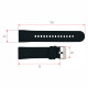 Ремінець для смарт годинника ZL02D Black