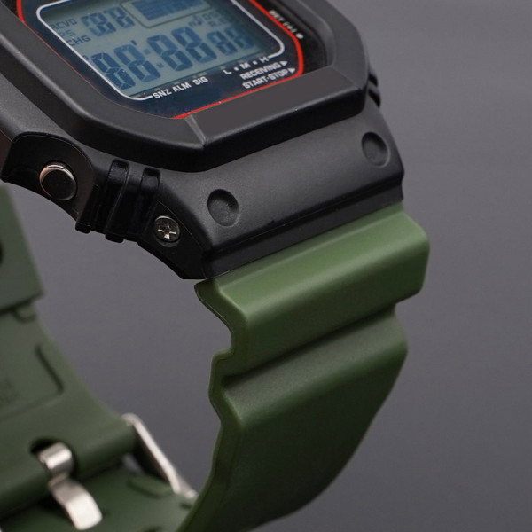 Ремінець для Casio G-Shock DW-5600/6900/G-5600/GW-M5610 Gray Silver
