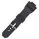 Ремінець для Casio G-Shock GA-150/200/201/300/310/GLX Black Silver