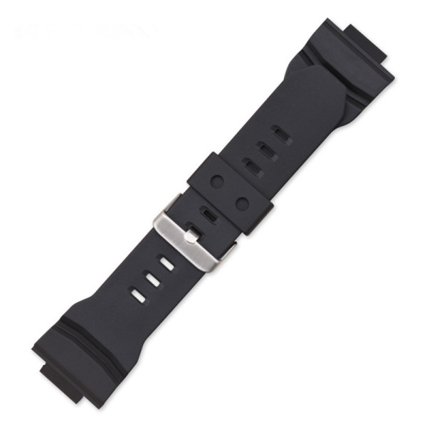 Ремінець для Casio G-Shock GA-150/200/201/300/310/GLX Black Silver