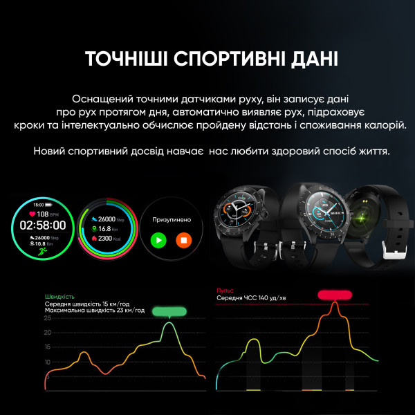 Розумний годинник Modfit ProTrainer GPS White