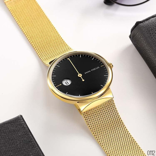 Наручний годинник Mini Focus MF0182G.04 Gold-Black, 1095-0112, Mini Focus