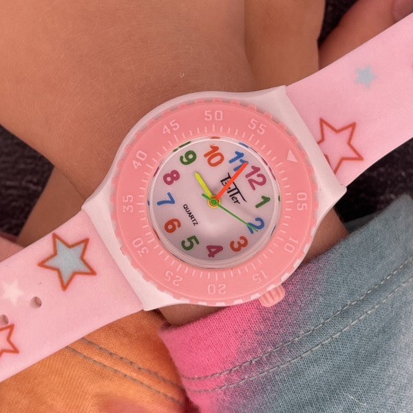Дитячий годинник Better 001 Stars Pink-White