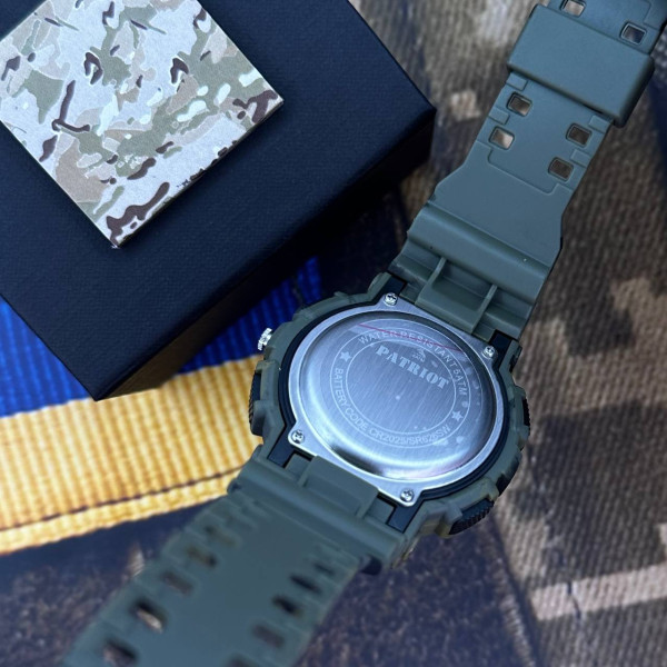 Годинник наручний Patriot 005 Тризуб золото Camo Green + Коробка.