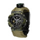 Годинник наручний Patriot 005 Тризуб золото Camo Green Паракордовий ремінець Army Green + Коробка.