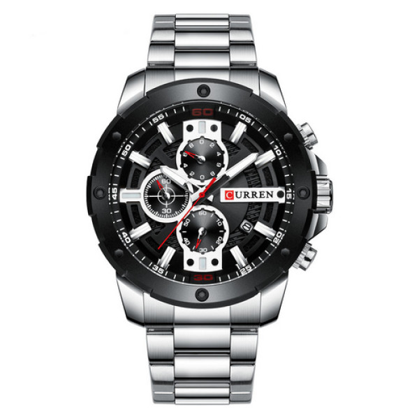 Curren 8336 Silver-Black, 1008-0254, Curren
