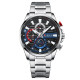 Curren 8415 Silver-Black-Blue, 1008-0321, Curren