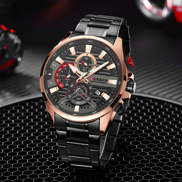 Curren 8417 Black-Gold, 1008-0324, Curren