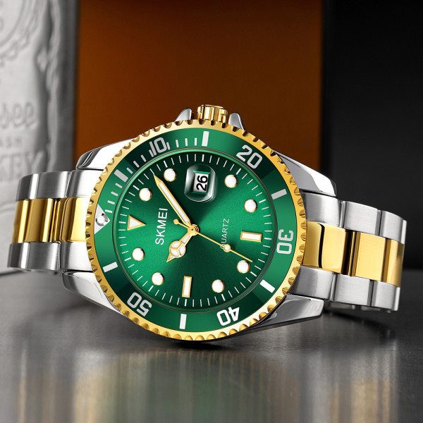 Skmei 1779TGDGN Silver-Gold-Green, 1080-1016, Skmei