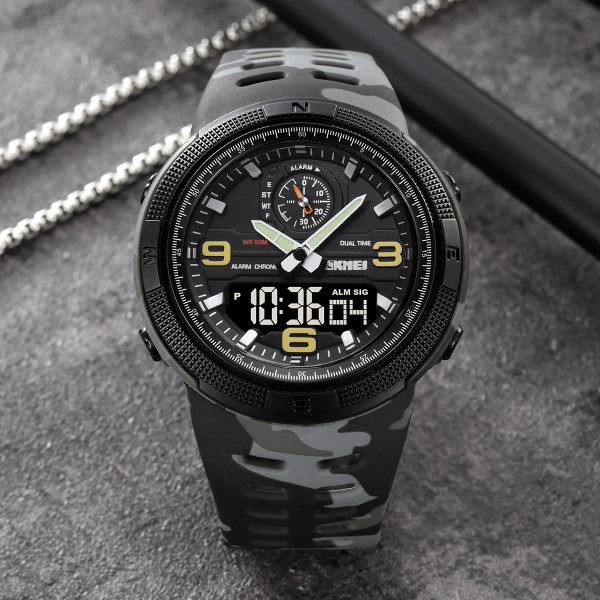 Skmei 1655CMGYBK Camo Grey-Black