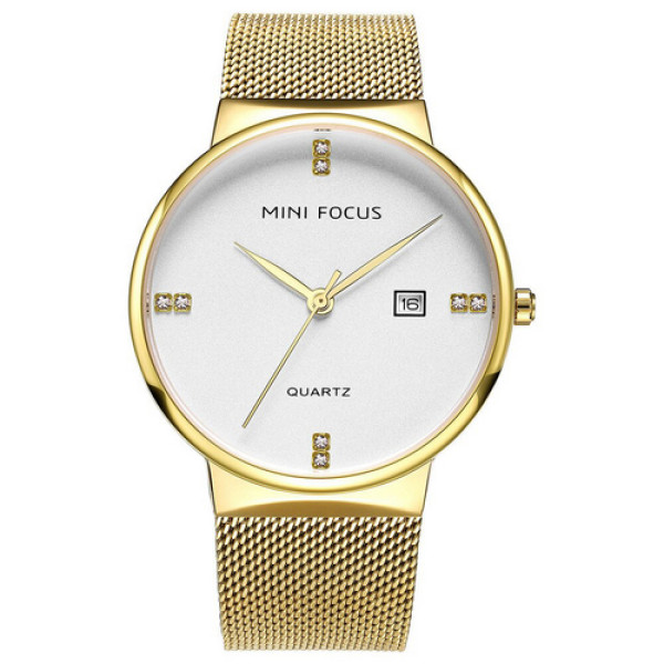 Наручний годинник Mini Focus MF0181G.03 Gold-White, 1095-0076, Mini Focus